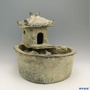 DB023 漢代綠釉陶房屋形豬圈