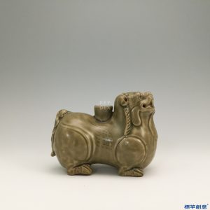 EB020 晉代越窯土青瓷獅形燈台