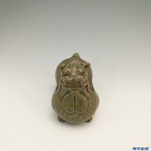 EB020 晉代越窯土青瓷獅形燈台