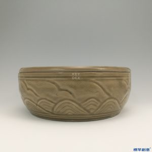 GA015 宋代越窯青瓷刻海浪紋雙層降溫油燈