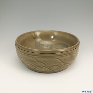 GA015 宋代越窯青瓷刻海浪紋雙層降溫油燈