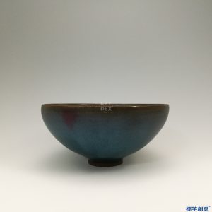GE007 金代鈞窯天藍釉紫斑供碗