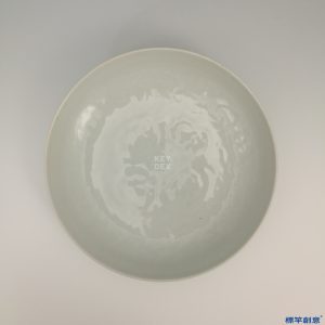 HA021 元代景德鎮窯卵白釉樞府平口碗