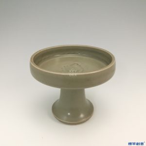 HA036 元代龍泉窯青瓷直口高足供盤