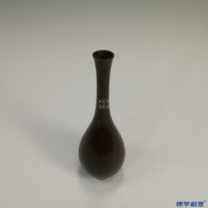 JJ011 日本大正時期銅製唐款佛教鶴首瓶觀音瓶