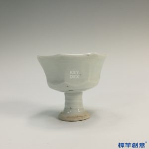 GA042 宋代中期湖田窯青白瓷八方口高足杯