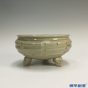 HA051 元代龍泉窯青瓷道教八卦紋香爐