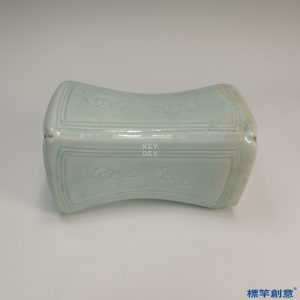GB039 北宋湖田窯青白瓷刻嬰戲紋求子瓷枕