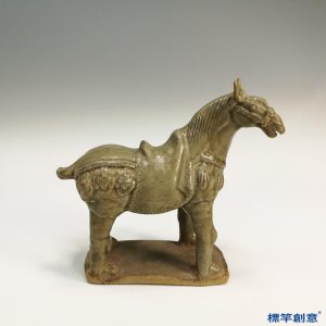 FC014 五代越窯土青瓷陪葬戰馬俑