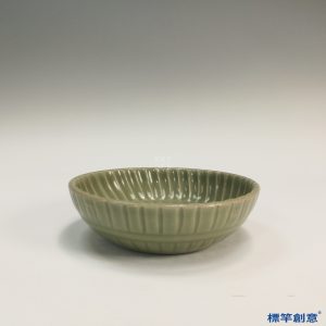 HA077 元代龍泉窯青瓷文房菊瓣紋筆洗