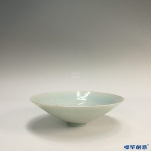GB040 北宋湖田窯青白瓷刻嬰戲紋敞口碗