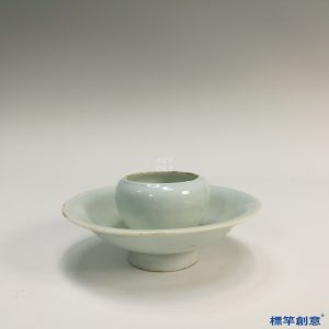 GC083 南宋湖田窯青白瓷盞托連體式佛教供水盌