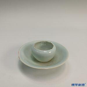GC083 南宋湖田窯青白瓷盞托連體式佛教供水盌