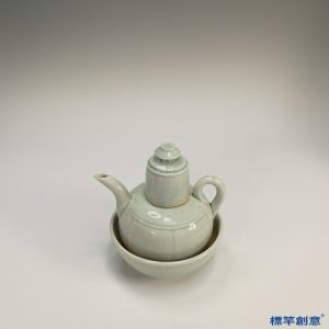 GB059 北宋建寧窯青白瓷酒壺壺托一套