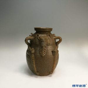 ED007 東晉越窯褐青瓷道教神獸尊