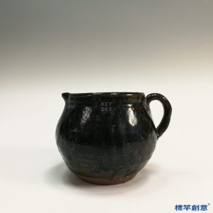 GC139 南宋建窯黑釉素面單把公道杯