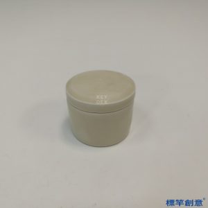 FB059 唐代邢窯白釉素面無紋奩式小蓋罐