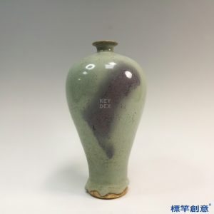 HA084 元代鈞窯天藍釉紫斑梅瓶