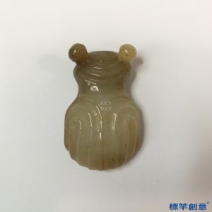 DB030 漢代白玉雕蟬形腰佩