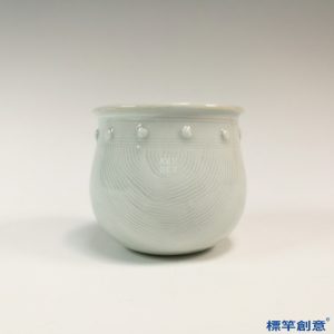 GC162 南宋湖田窯青白瓷乳丁柳斗紋小罐