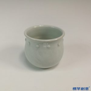 GC162 南宋湖田窯青白瓷乳丁柳斗紋小罐