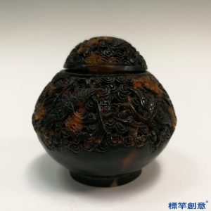 KK021 仿 清代玳瑁蛐蛐罐