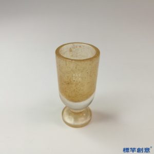 FB088 唐代西亞水晶雕磨高足小杯