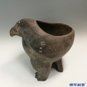 AA011 仰韶文化黑陶鷹形鼎鷹形尊