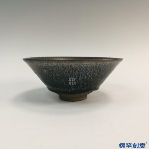 GC175 南宋建窯黑釉銀斑油滴茶盞