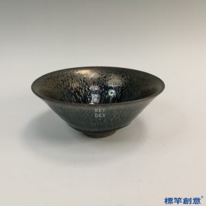 GC175 南宋建窯黑釉銀斑油滴茶盞