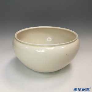 GB160 北宋定窯米白釉劃佛陀故事歛口缽