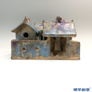 GB165 北宋鈞窯天藍釉陪葬四合院