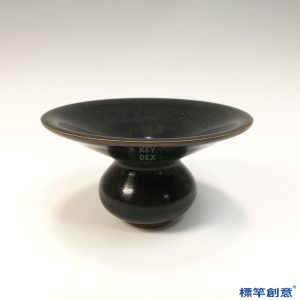 GA078 宋代磁州窯系黑釉油滴紋唾盂渣斗