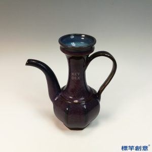 GB169 北宋鈞窯紫紅釉仿金銀器執壺