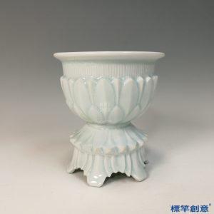 GC209 南宋湖田窯青白瓷刻蓮瓣紋佛教行爐
