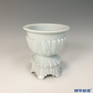 GC209 南宋湖田窯青白瓷刻蓮瓣紋佛教行爐