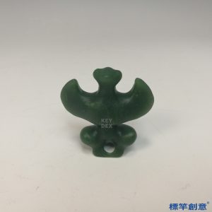 AA019 紅山文化玉質翼冠首神鳥雕件