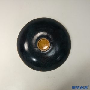 FB145 唐代三彩陶浮雕鳳凰紋盤