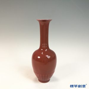 IA093 清代康熙景德鎭窯豇豆紅釉美人醉稜座莱菔尊